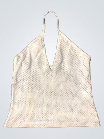 Türkisfarbener Pailletten-Halterneck-Top