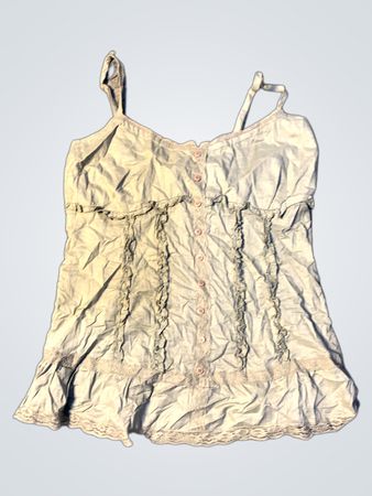 Hellblaues Spitzenbesatz-Cami-Top