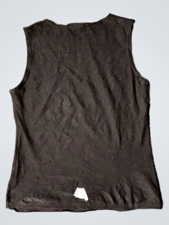NHC Black Heart Beaded Tank Top
