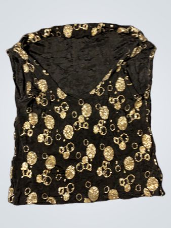 Schwarzes glitzerndes Top