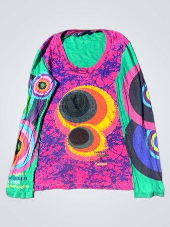 Desigual Langarm Graphic T-Shirt