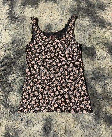 Pinky Floral Tank Top