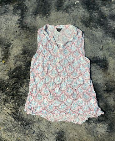 Ärmelloses Tanktop mit Paisleymuster
