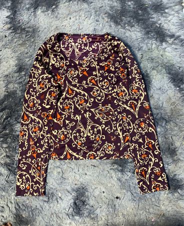 Langarmshirt mit Blumenmuster