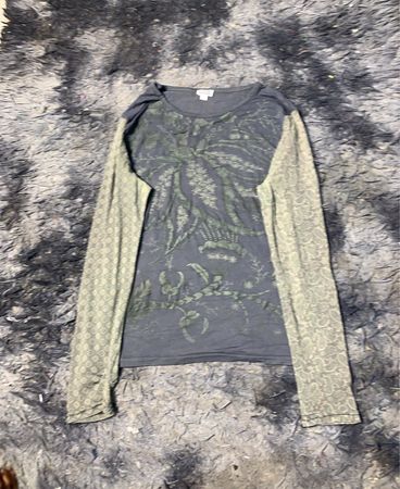Langarm Grafik T-Shirt