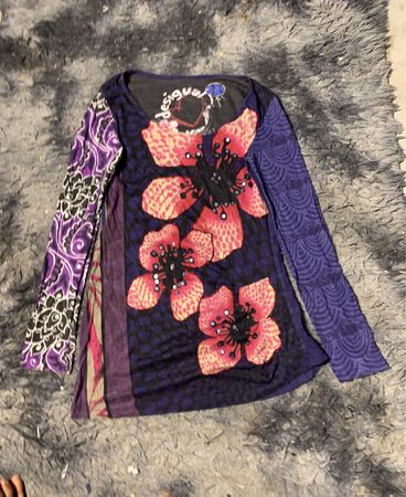 Desigual Langarmbluse mit Blumenmuster