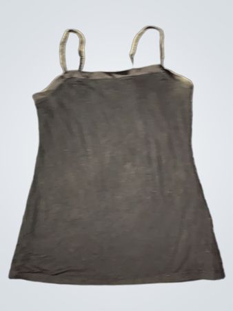 Schwarze Spaghettiträgershirt