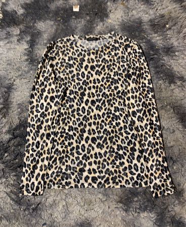 BRESCA Leopardenmuster Langarmtop
