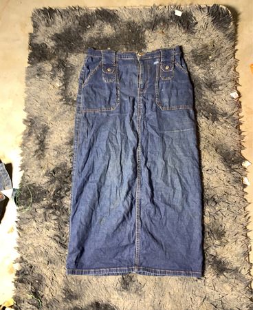 Langer Jeansrock