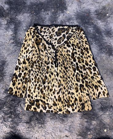 Leopardenprint-Bluse
