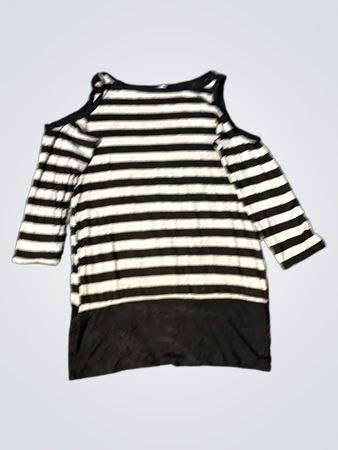 „Internacionale Striped Cold Shoulder Top Größe 10“