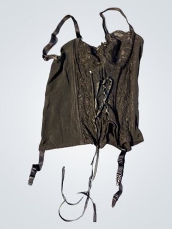 Schwarzes Spitzenkorsett