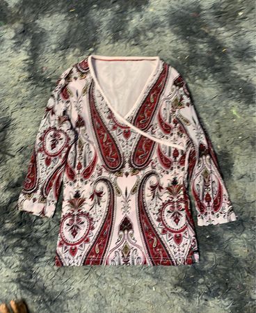 Paisley-Print Wickeloberteil