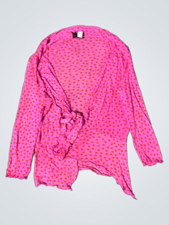 Karobluse mit pinken Punkten