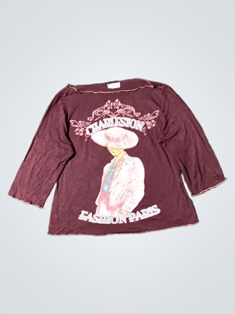 Fashion Express Grafik Langarmshirt