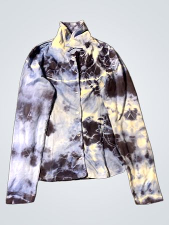 Fishbone Tie-Dye Langarmhemd