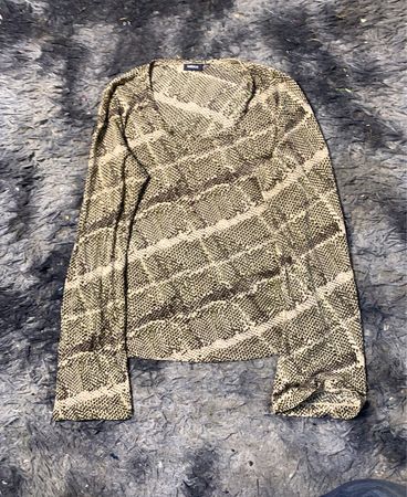Mexx Langarm-Oberteil mit Schlangenprint