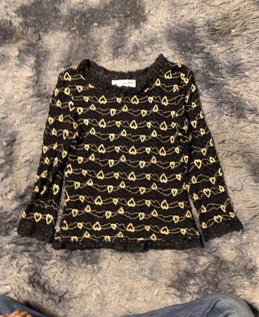 Adam et Eve Paris Black Heart Lace Top