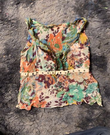 Ärmelloses Top mit Floralprint