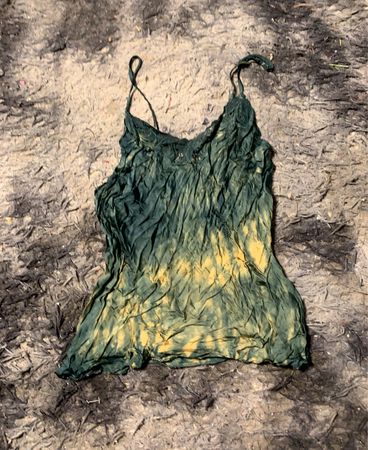Grünes und gelbes Tie-Dye-Cami-Top