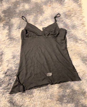 Schwarzes Cami-Top