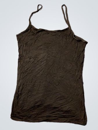 Schwarze Spaghetti-Top
