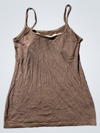 Braune Spaghetti-Top