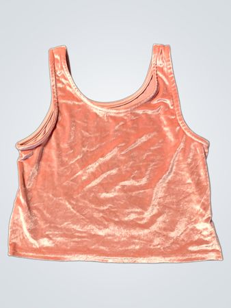 btween Pink Velvet Tank Top Größe 12