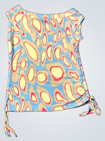 Bhatti Design Paris Raffiniertes Blaues Top