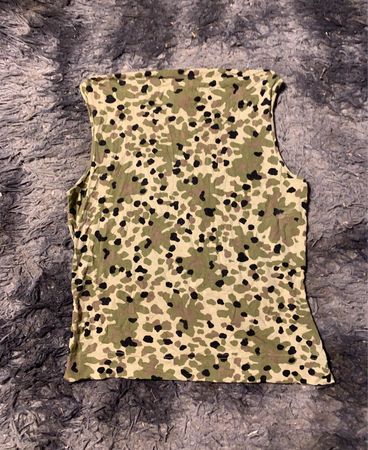 Camouflage ärmelloses Oberteil
