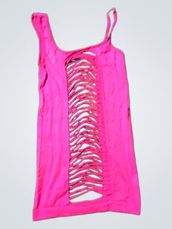 Rosa Tanktop mit Ausschnitt-Design