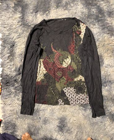 Langarmshirt mit Grafikdruck