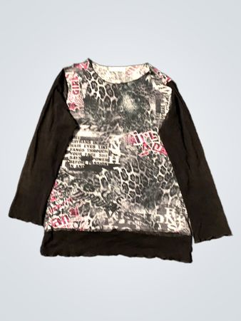 Julie Guerlande Long Sleeve Graphic Top