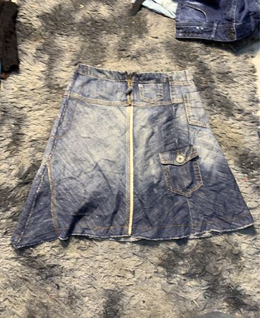 Denim A-Linie Rock
