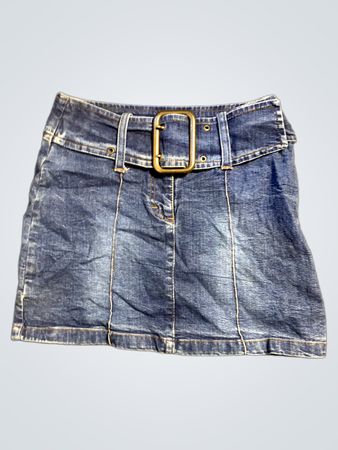 Suzie Denim Minirock mit Gürtel
