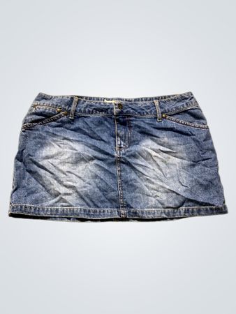 Damen Blaue Jeans Minirock