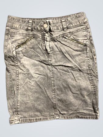 MIX YOUR STYLE Grauer Denim-Rock