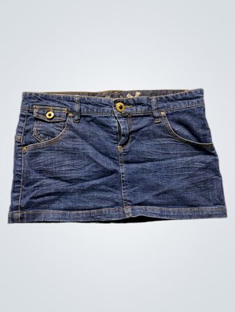 Blauer Denim Minirock