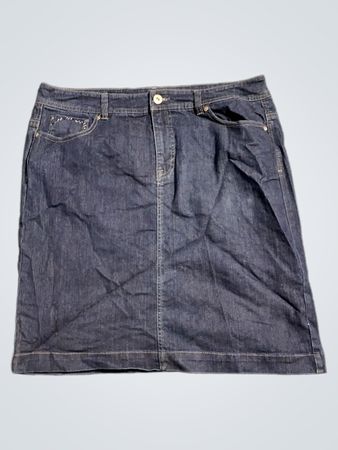 Style & Co. Denim Bauchweg-Rock