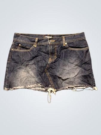 Eunina Jeans USA Denimrock mit verzierten Taschen