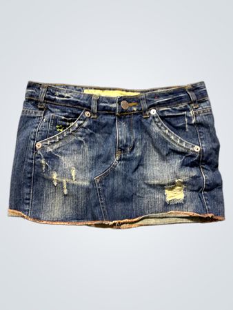 Denim Co. Denim Mini Skirt
