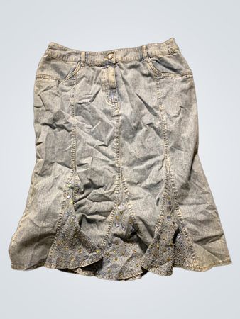 Elégance Denimrock mit Verzierungen