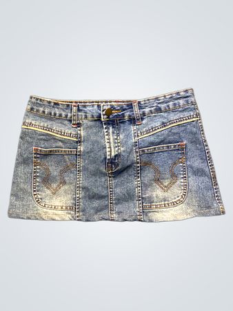 Faye Collection Denim Mini Skirt