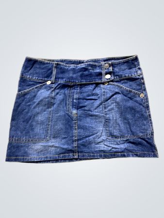METAPHOR Damen Blaue Jeans Minirock