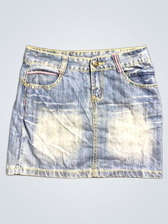Bebe Denim Mini Skirt