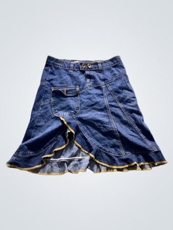 HFG DENIM Damen Jeansrock in Blau Größe 38