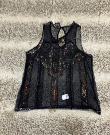 River Island Verziertes Transparente Oberteil