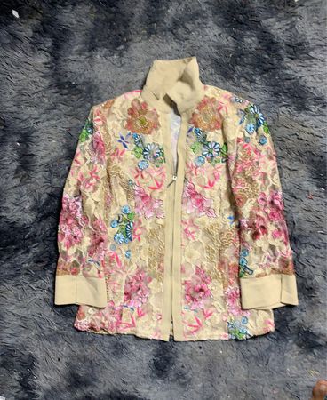 Agustin Colmenero Floral Lace Jacket