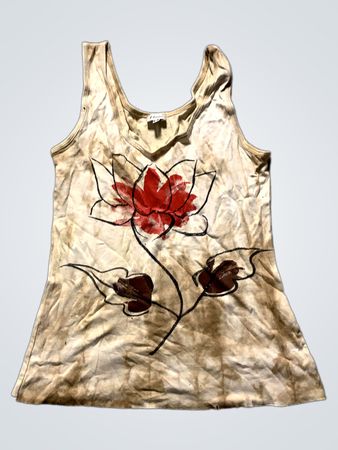 Etam Tank Top mit Lotus-Grafik