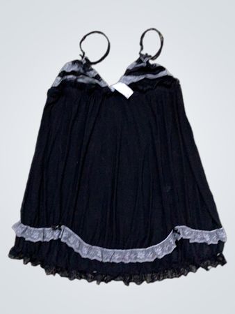 Schwarze Babydoll-Unterwäsche